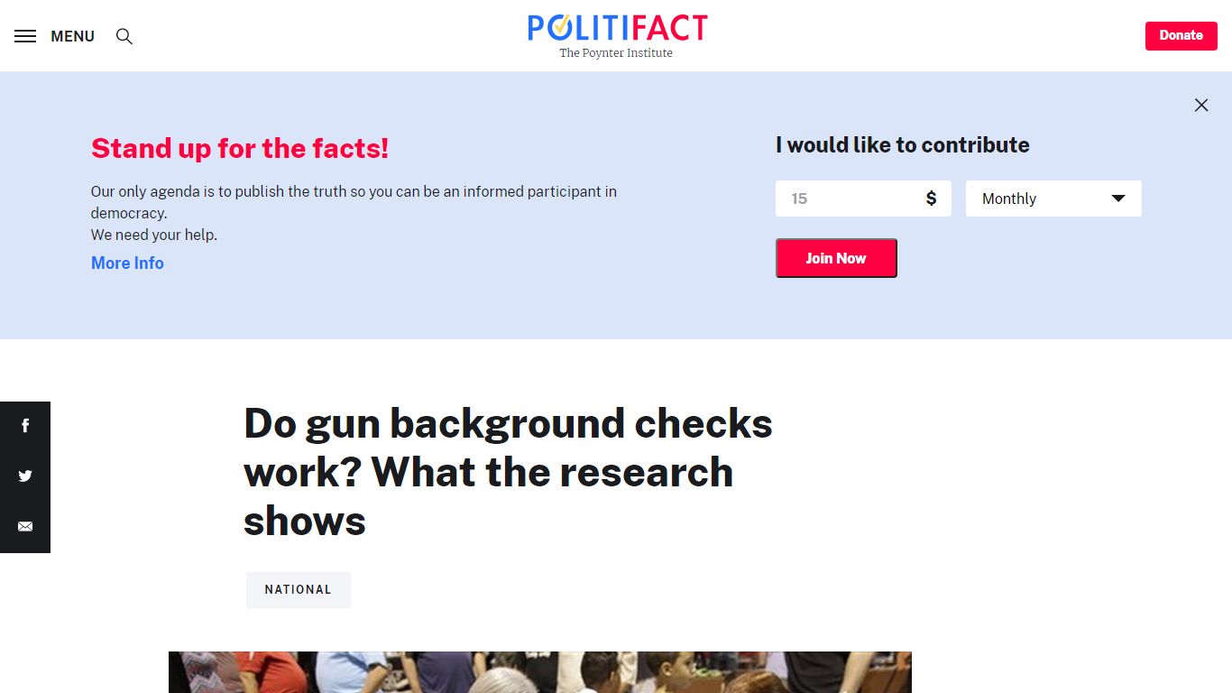 PolitiFact | Do gun background checks work? What the research shows